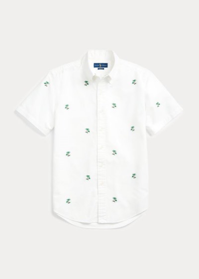 Polo Ralph Lauren Classic Fit Palm Tree Skjorter Herre Danmark (RVBGO7132)